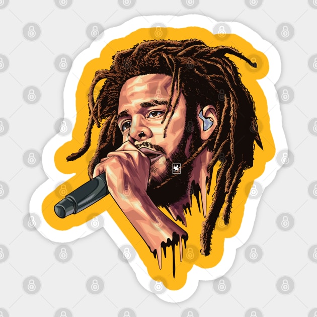 J.COLE art Design T-Shirt Hoodie Stickers Sticker by Carlart1 🎨